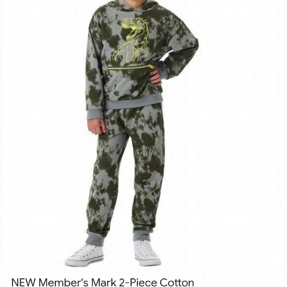 Member's Mark Kids Green Tie-Dye Sweatpants